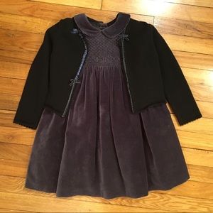 Gymboree Velvet Dress & Sweater